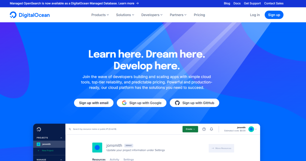 DigitalOcean: Flexible Cloud Hosting for Developers and E-commerce